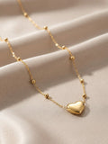Heart shaped necklace ( golden )