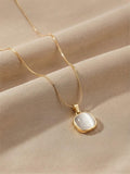 White pearl necklace