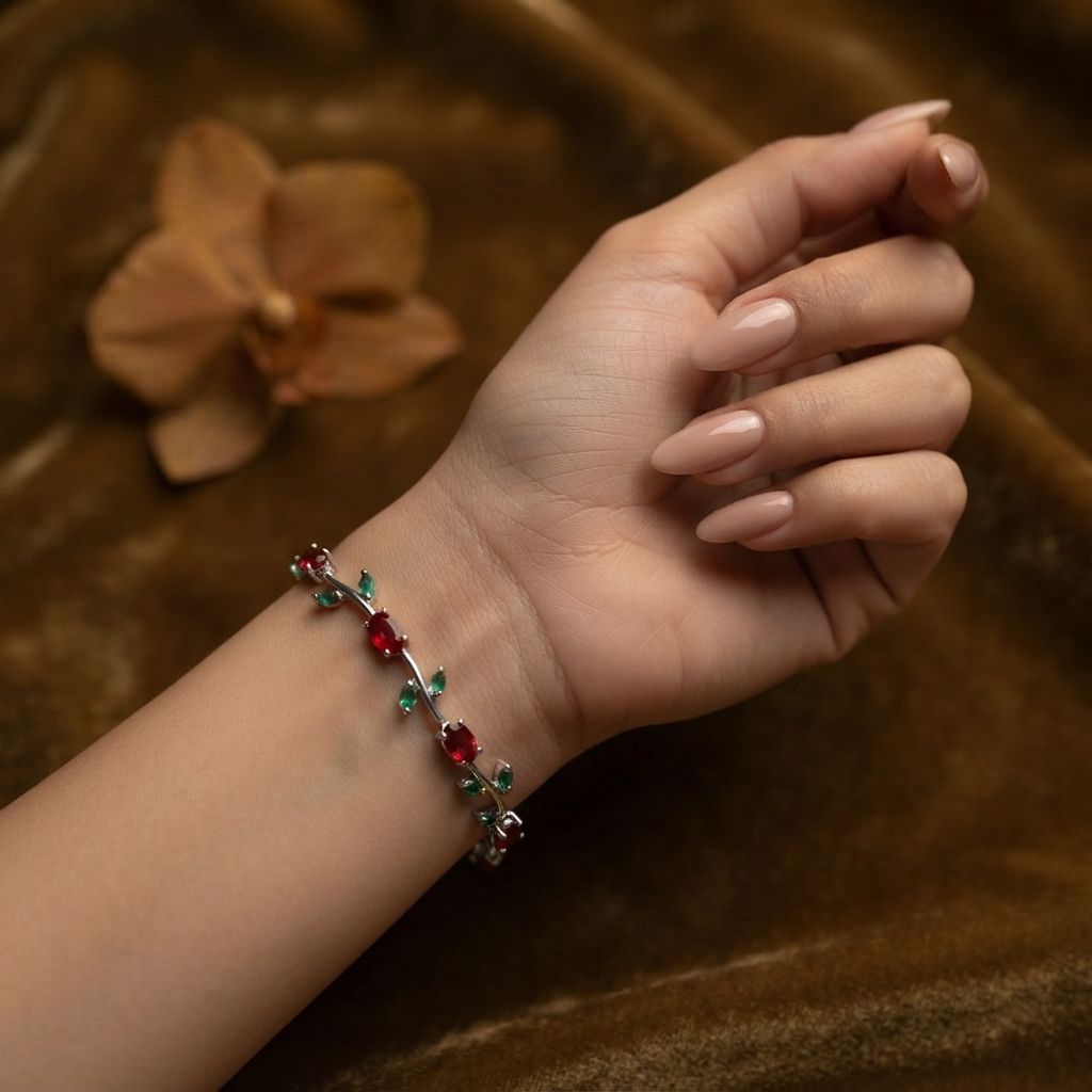 Tulip flower bracelet